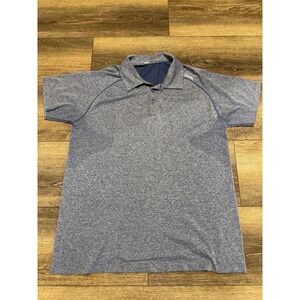 UNRL Golf Polo Athletic Stretch Blue Moisture Wick Shirt Men's Size XL Clean Use